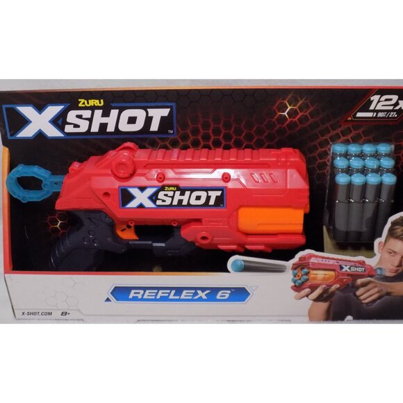 X-Shot Excel Double Reflex 6 Foam Dart Blaster with 16 Darts Multicolor - Picture 7 of 8